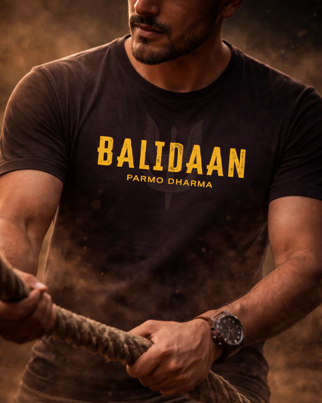 Balidaan Parmo Dharma - Black | Regular Fit - Image 3