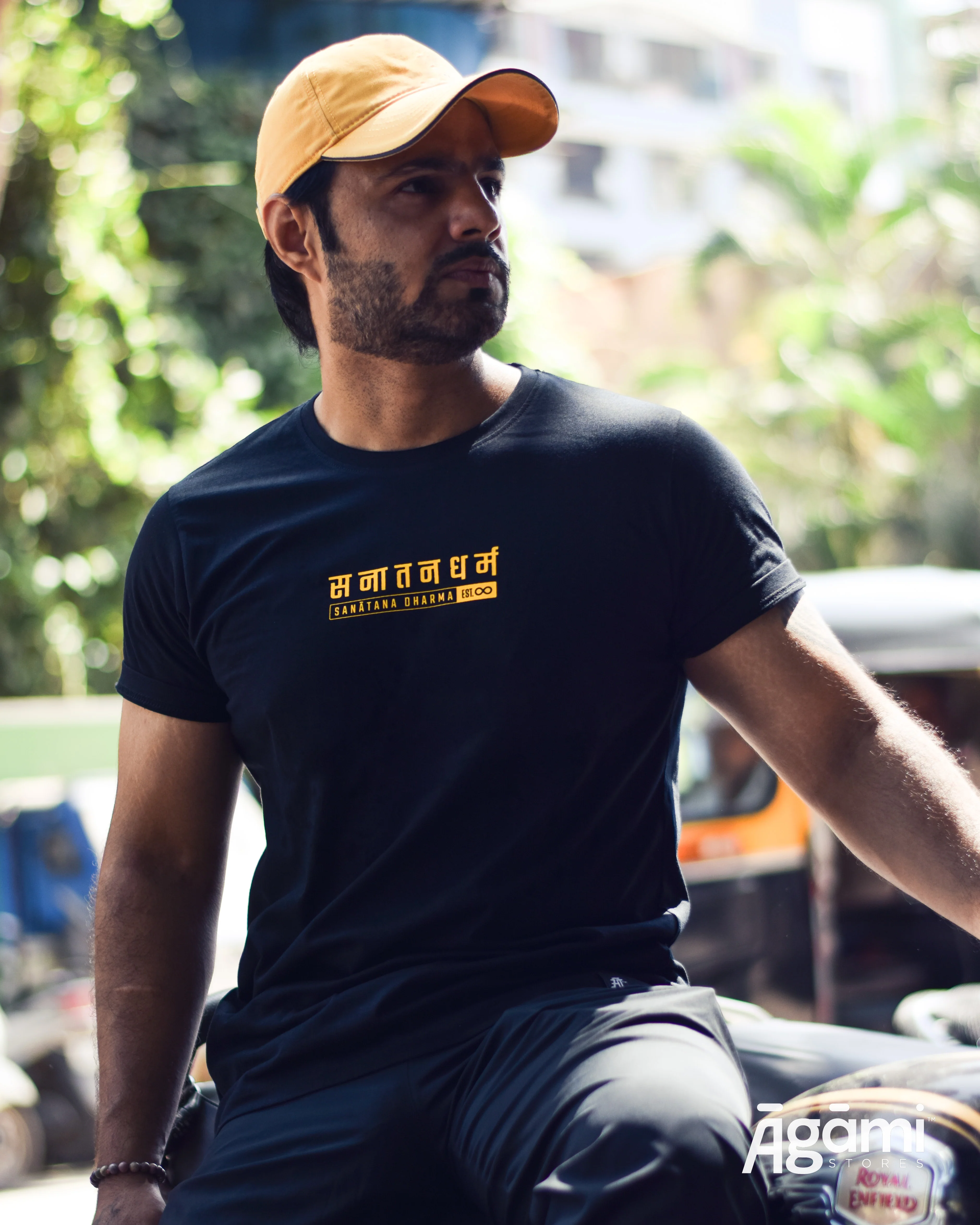 Classic Sanātana Dharma Tshirt - Black | Regular Fit - Image 4