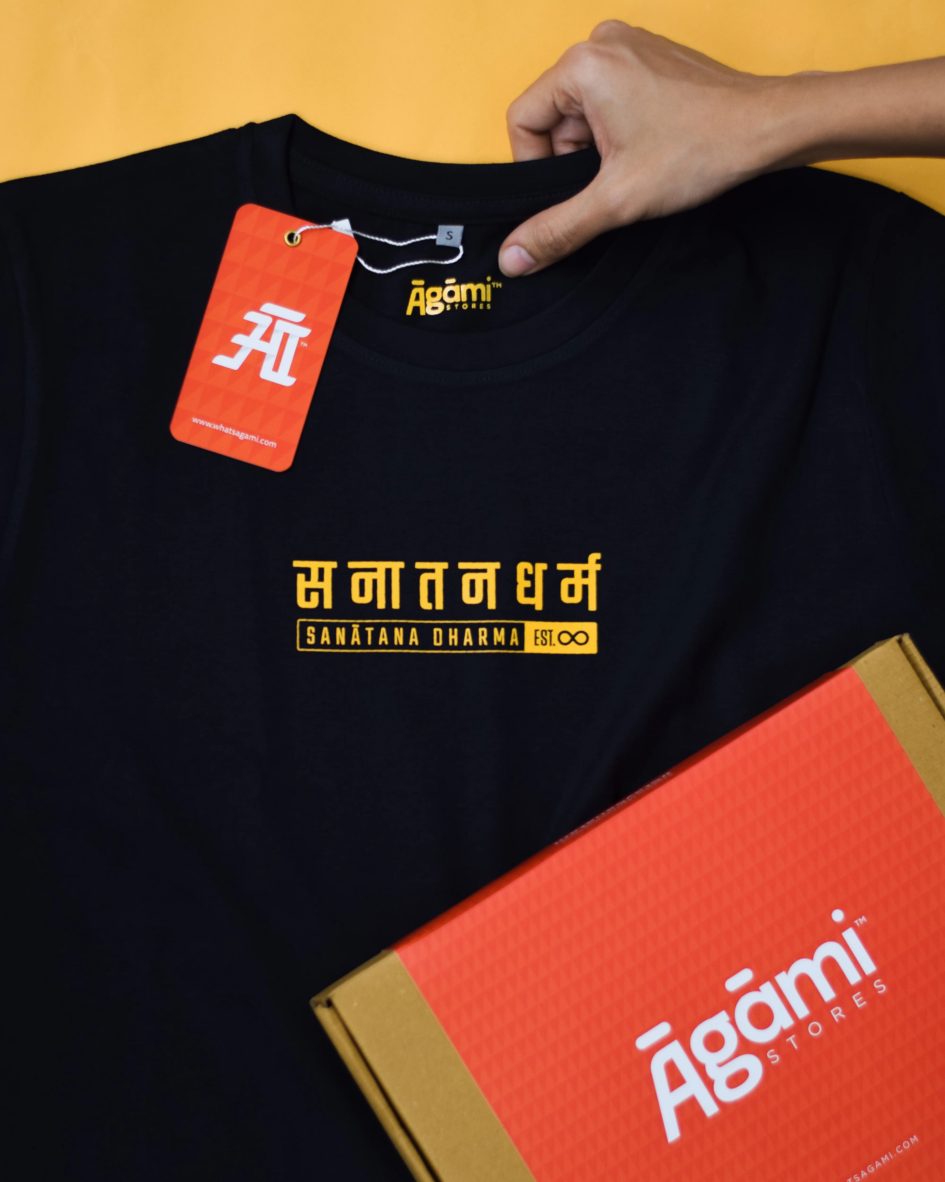 Classic Sanātana Dharma Tshirt - Black | Regular Fit - Image 9