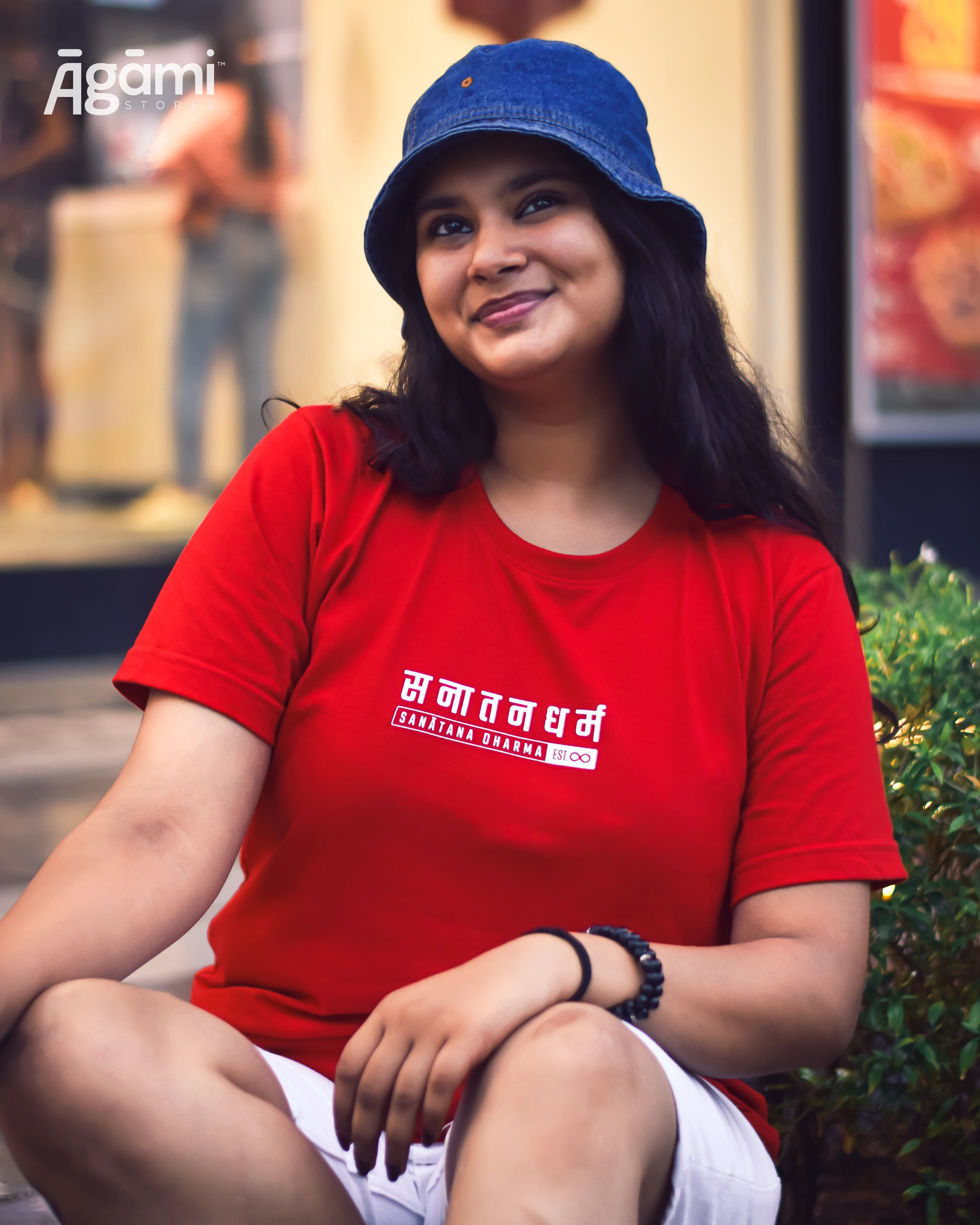 Classic Sanātana Dharma Tshirt - Red | Regular Fit - Image 4