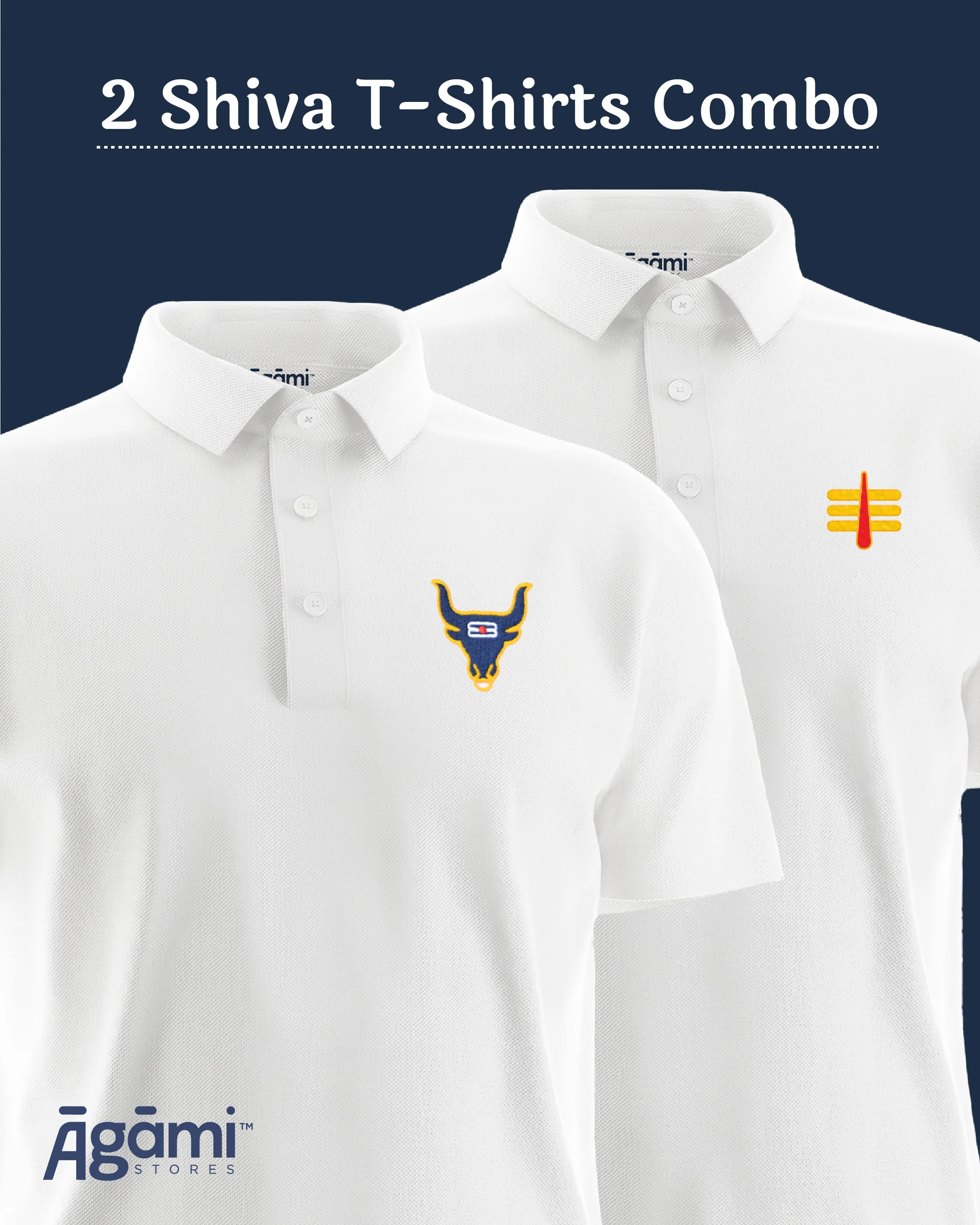 Combo Pack of 2 Polo Shiva Tshirts - Image 24