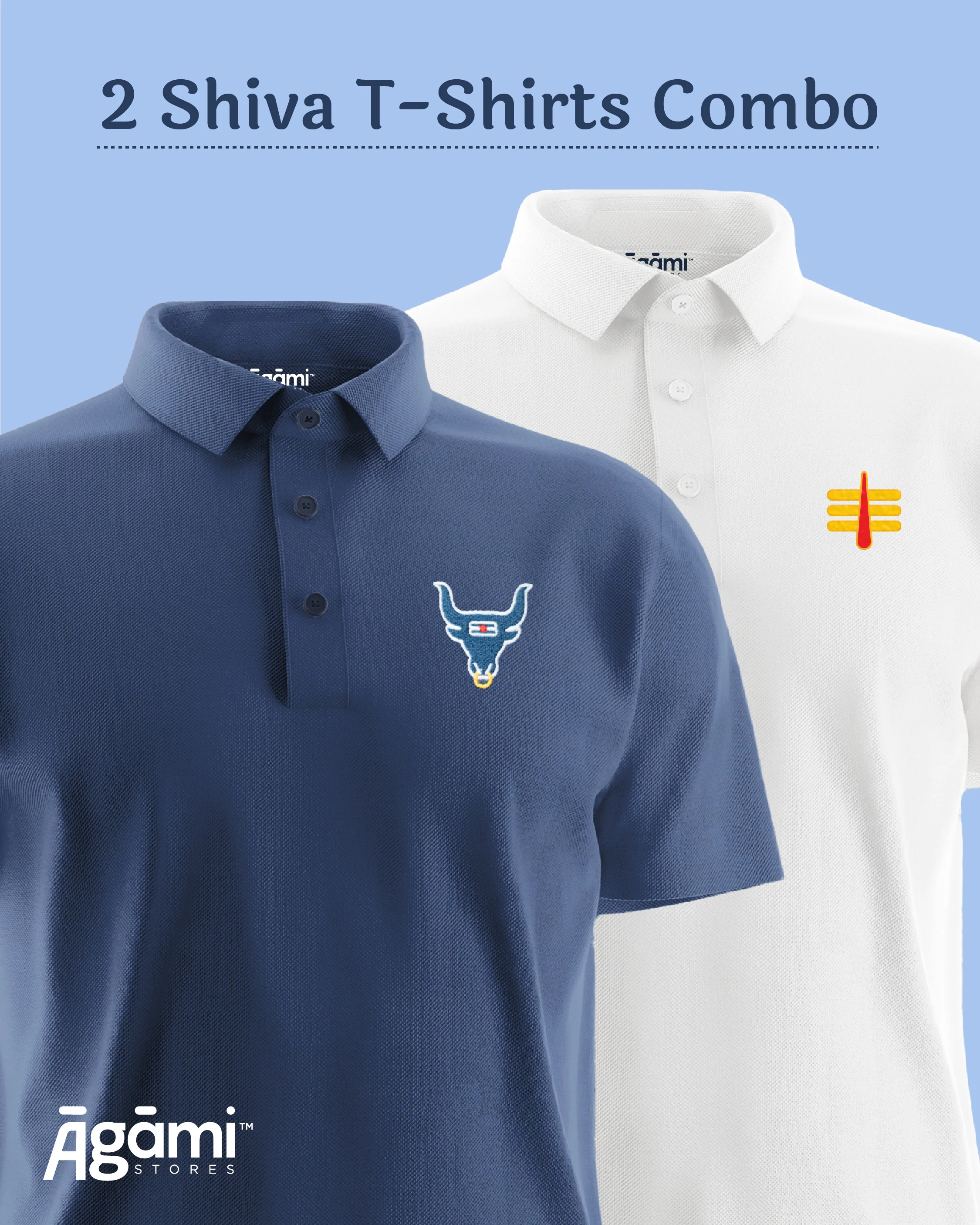 Combo Pack of 2 Polo Shiva Tshirts - Image 25