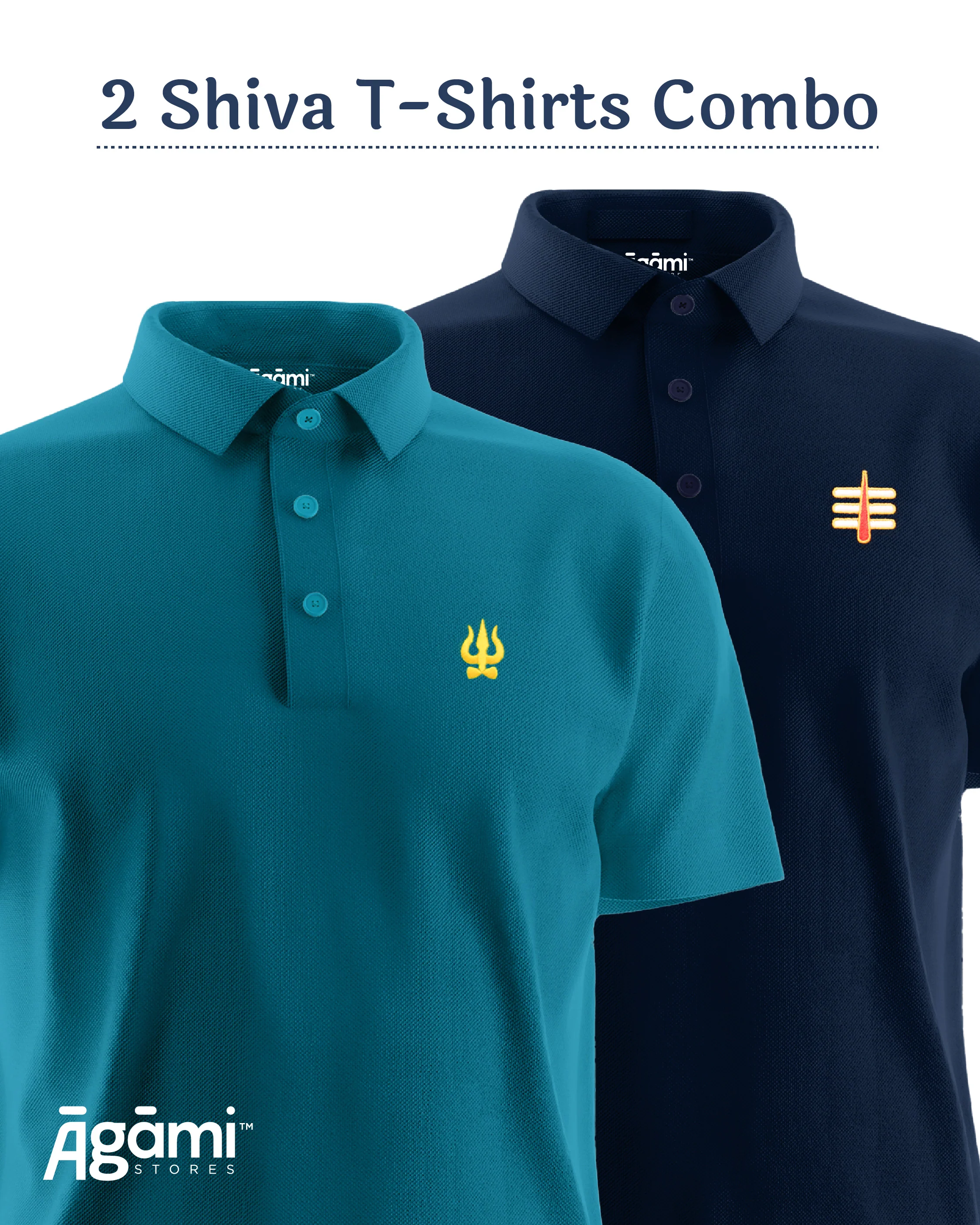 Combo Pack of 2 Polo Shiva Tshirts - Image 5