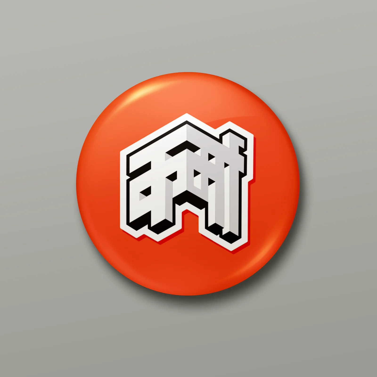Karma Orange | Pin Badge + Magnet