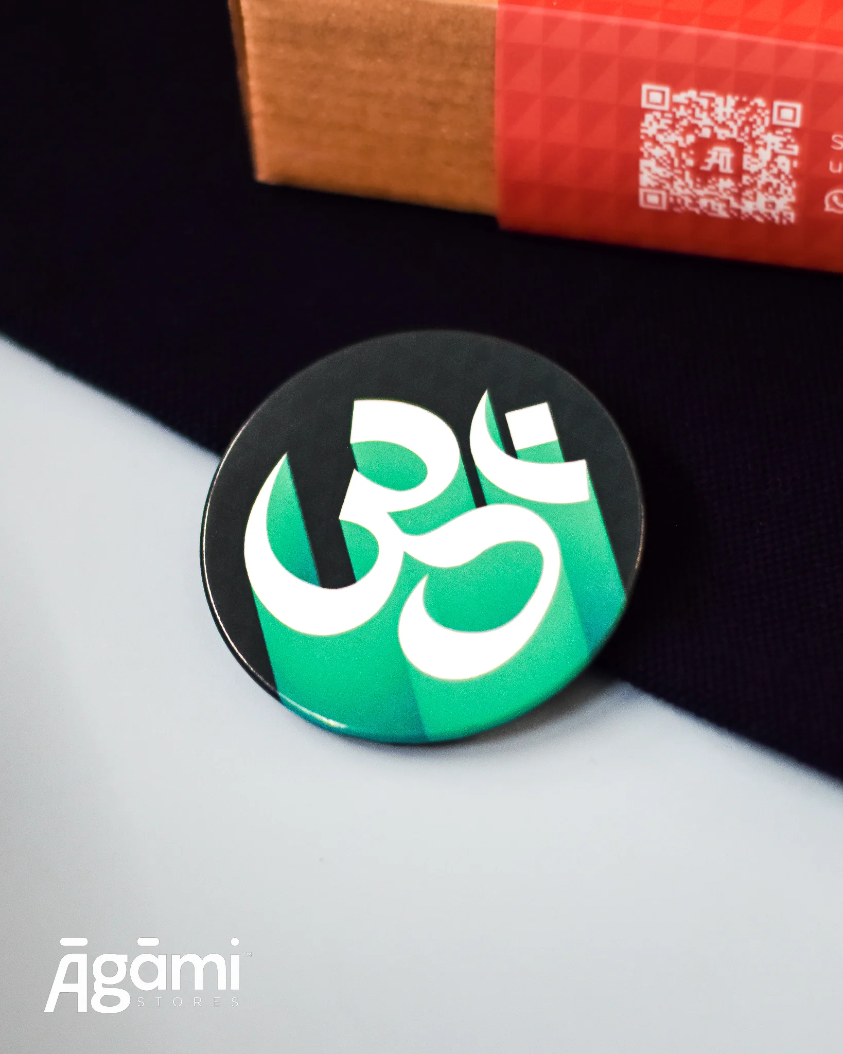 Mahakal Shiva Pack | Polo Neck T-shirt, Stickers & Badge - Image 6