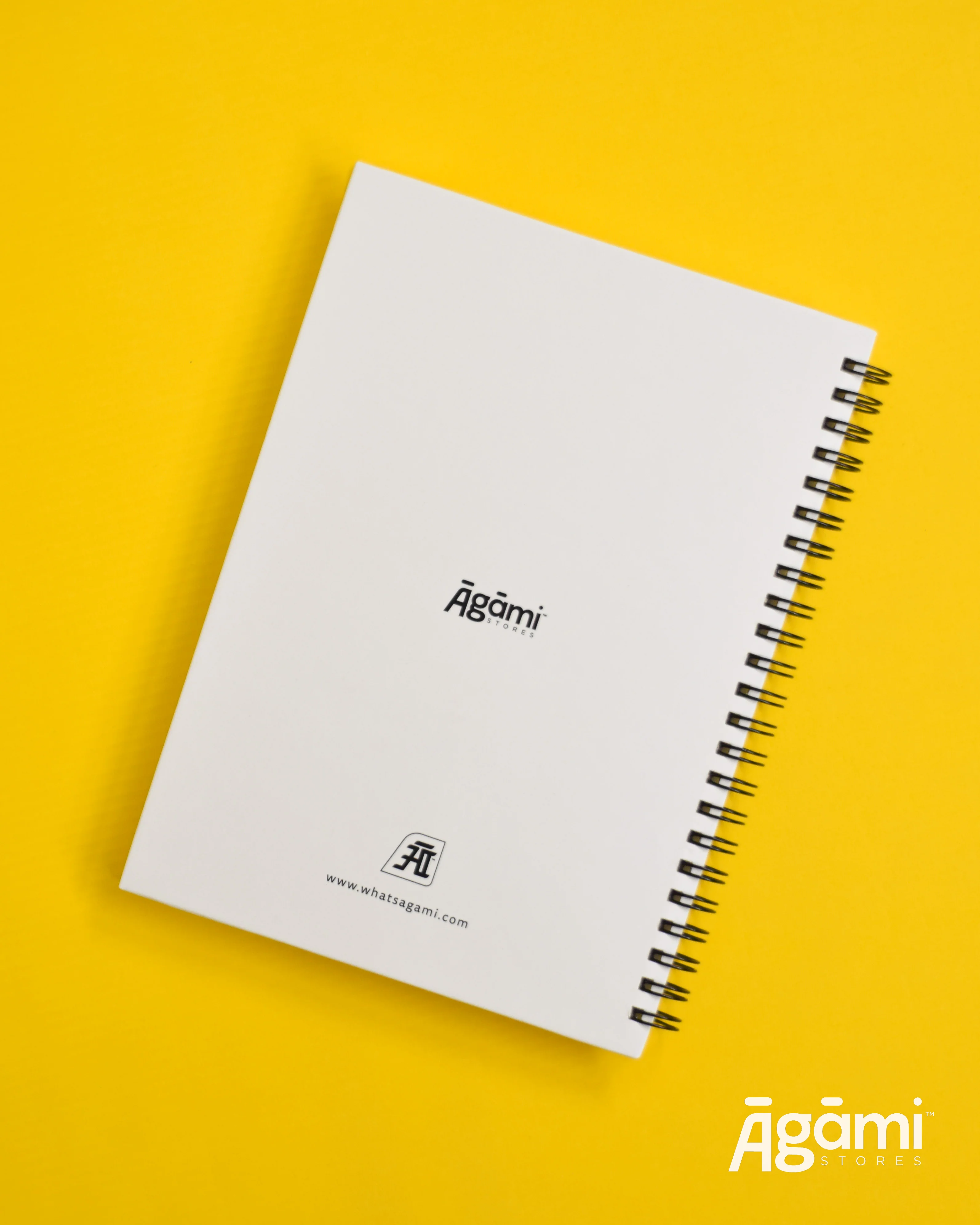 Om Vibes A5 Spiral Notebook | White - Image 5