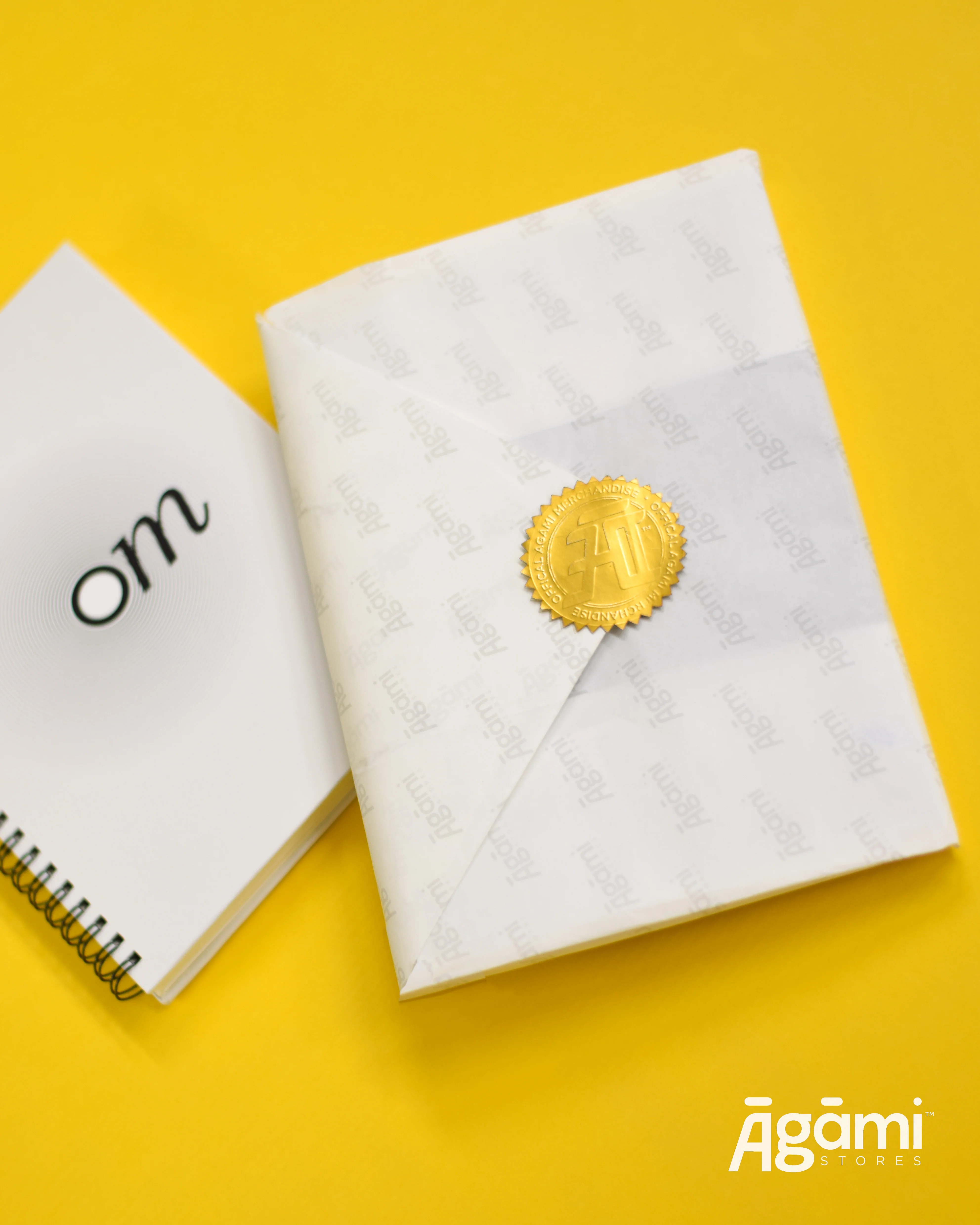 Om Vibes A5 Spiral Notebook | White - Image 6