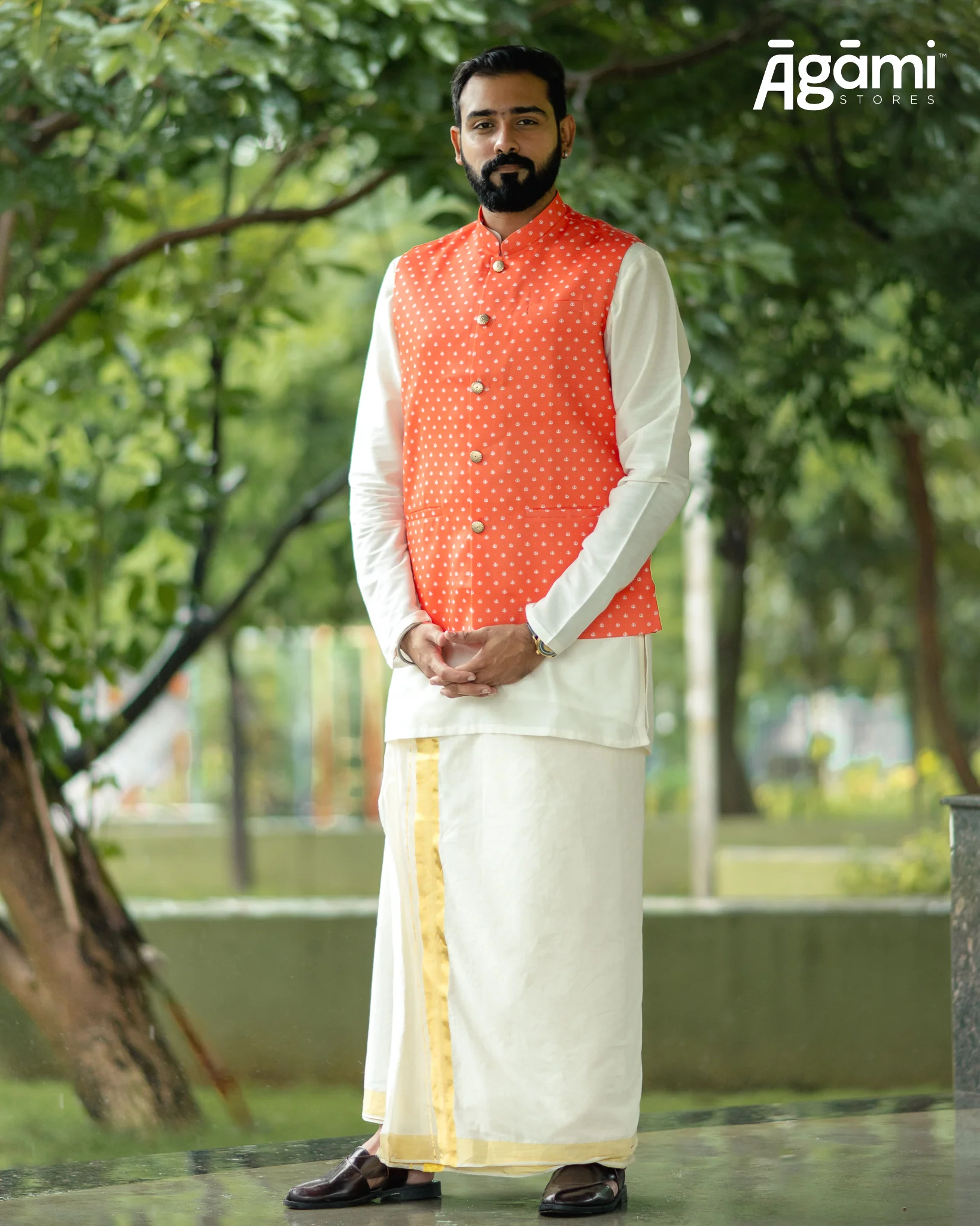 Orange Trishul | Modi Jacket - Image 3