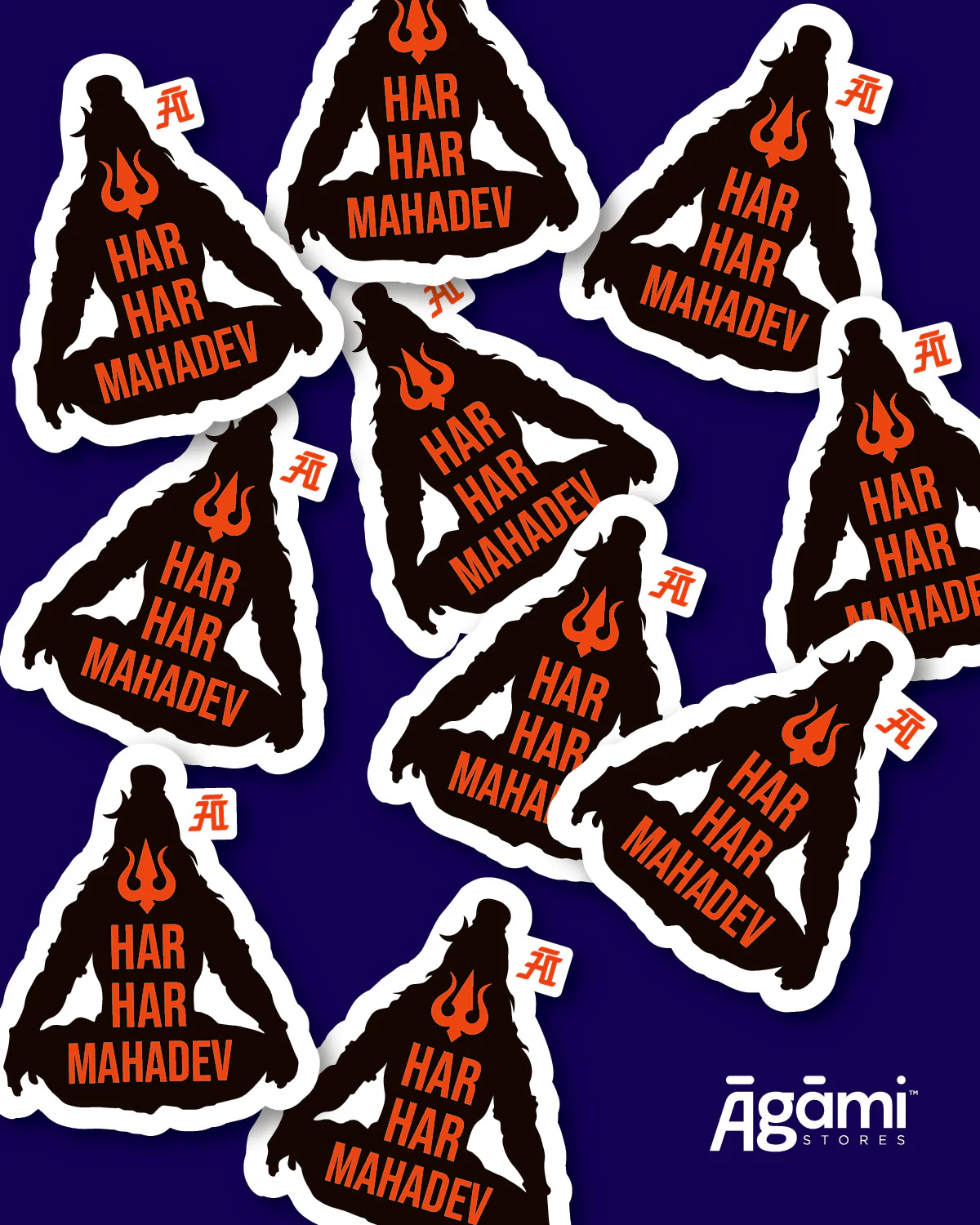 Pack of 10 Laptop & Mobile Stickers | All of same design - Image 3