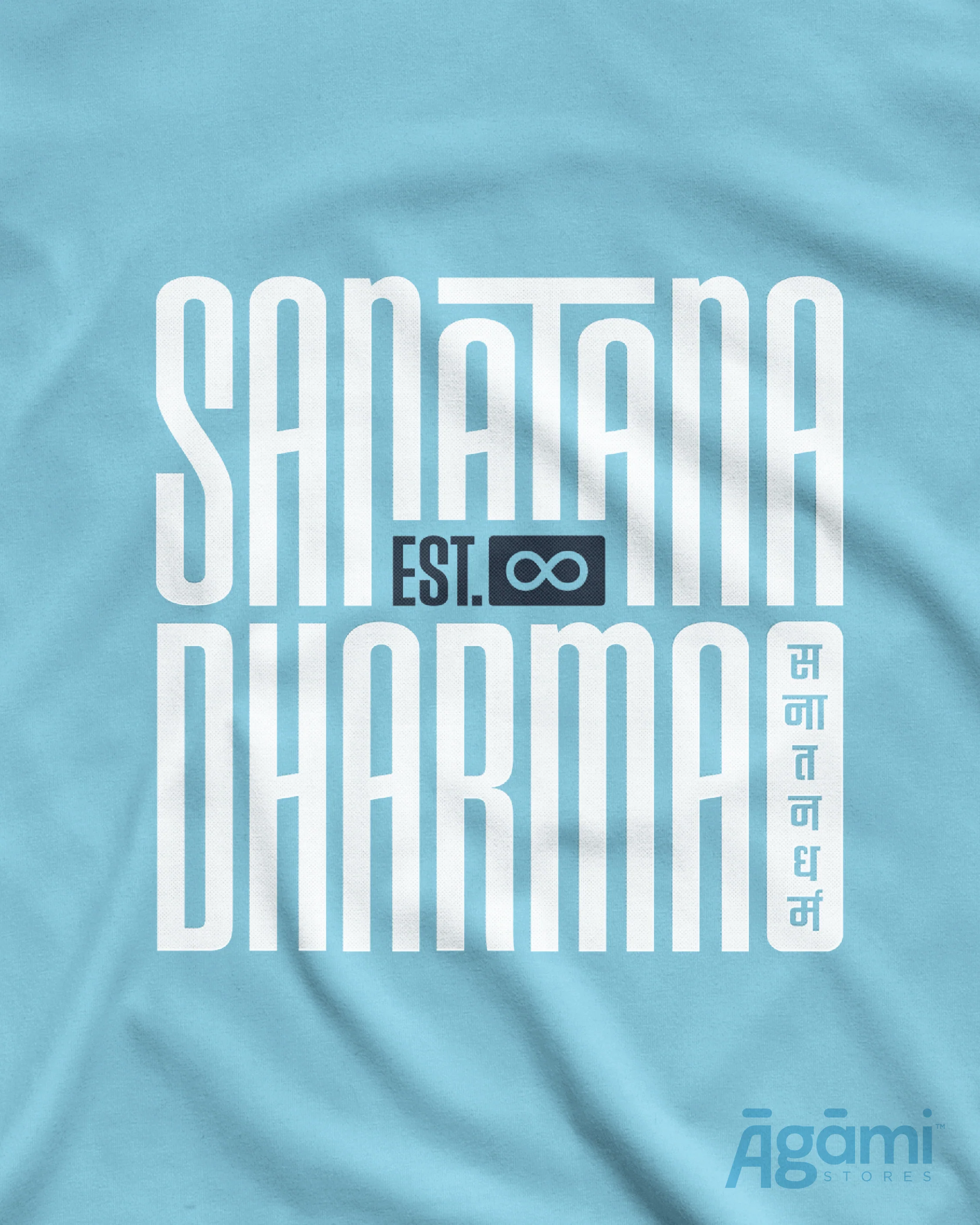 Sanātana Dharma Tshirt - Aqua | Regular Fit - Image 3