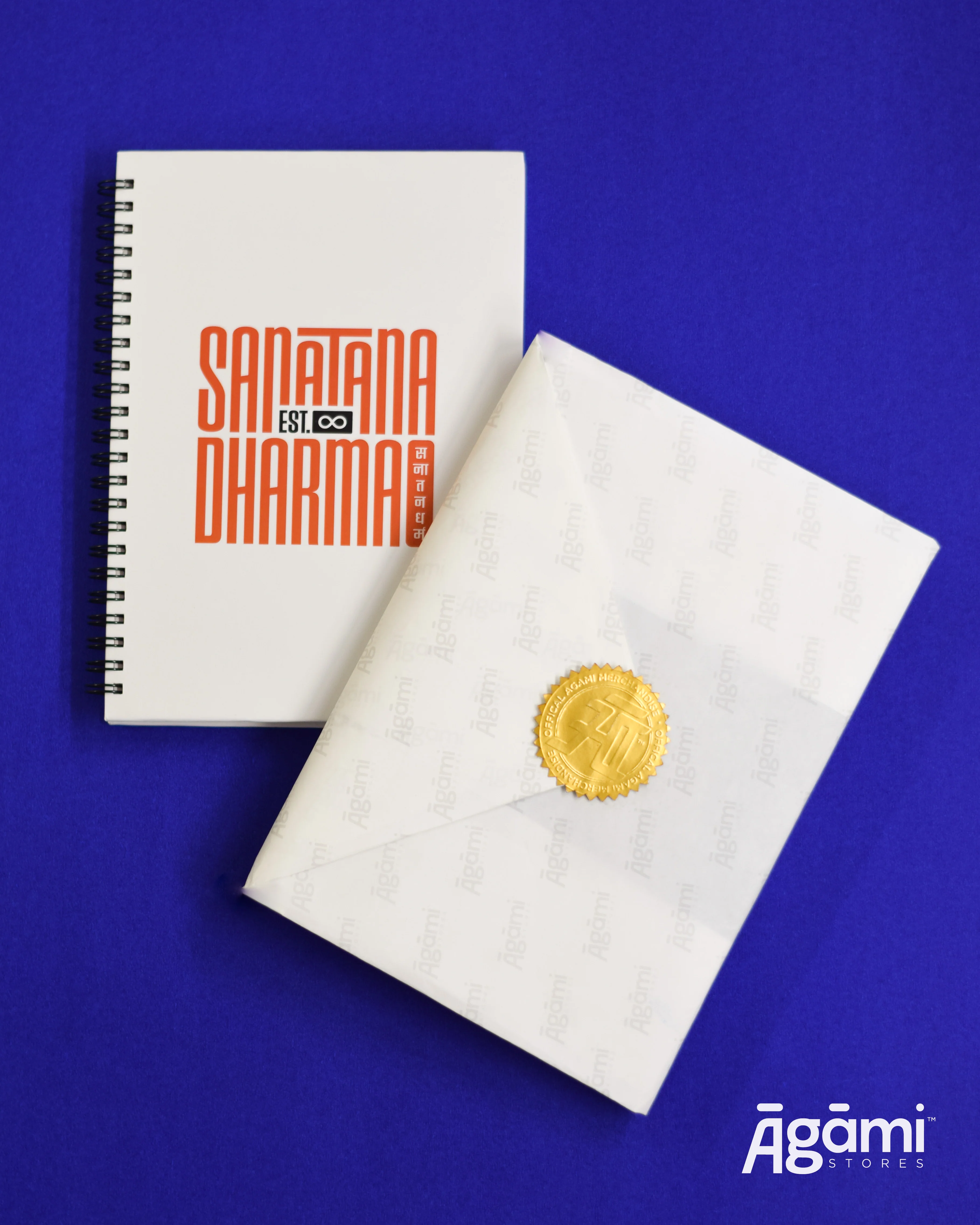 Sanātana Dharma Spiral A5 Notebook | White - Image 6