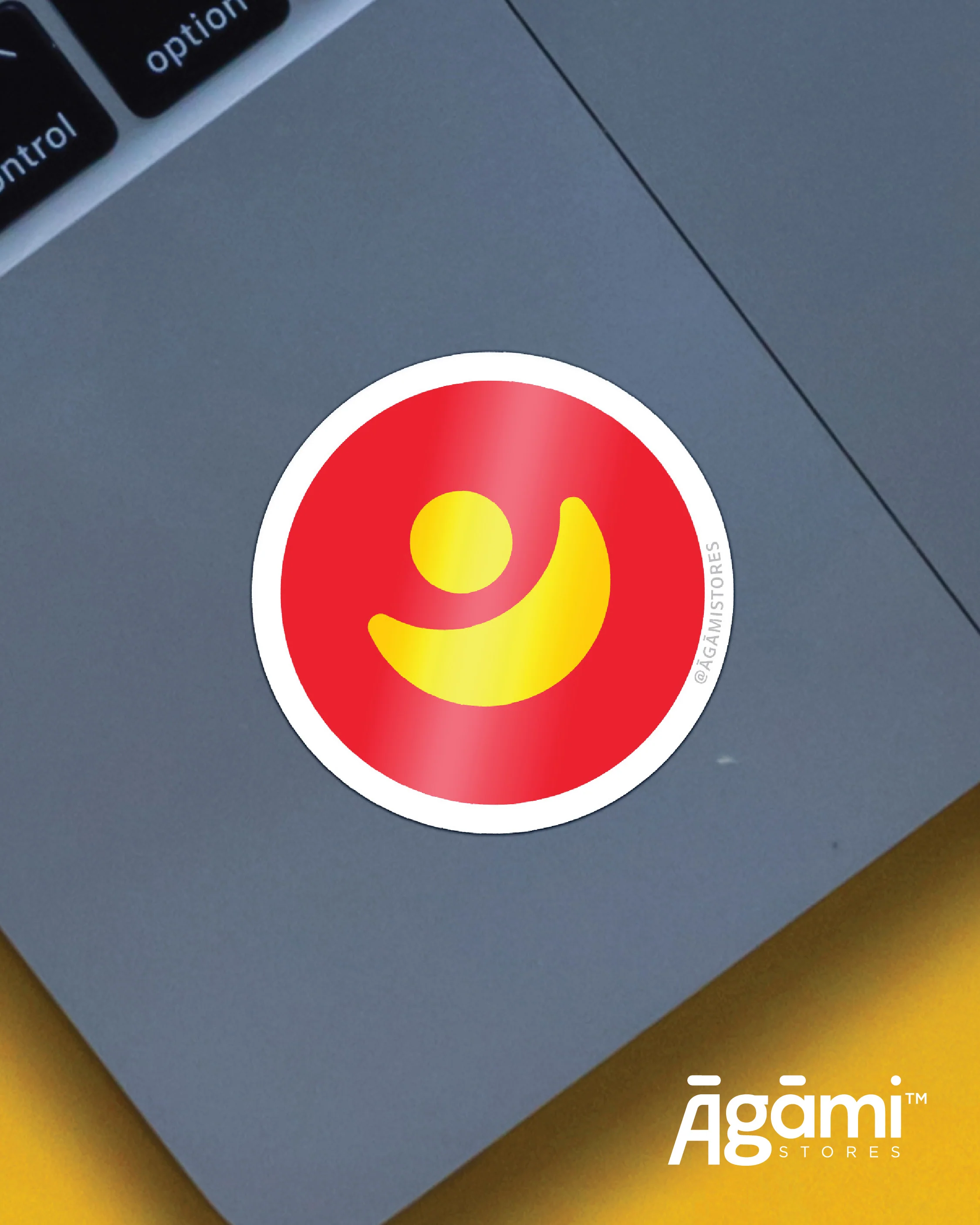 Shree Jagannath Temple Flag - Red | Laptop & Mobile Stickers - Image 2