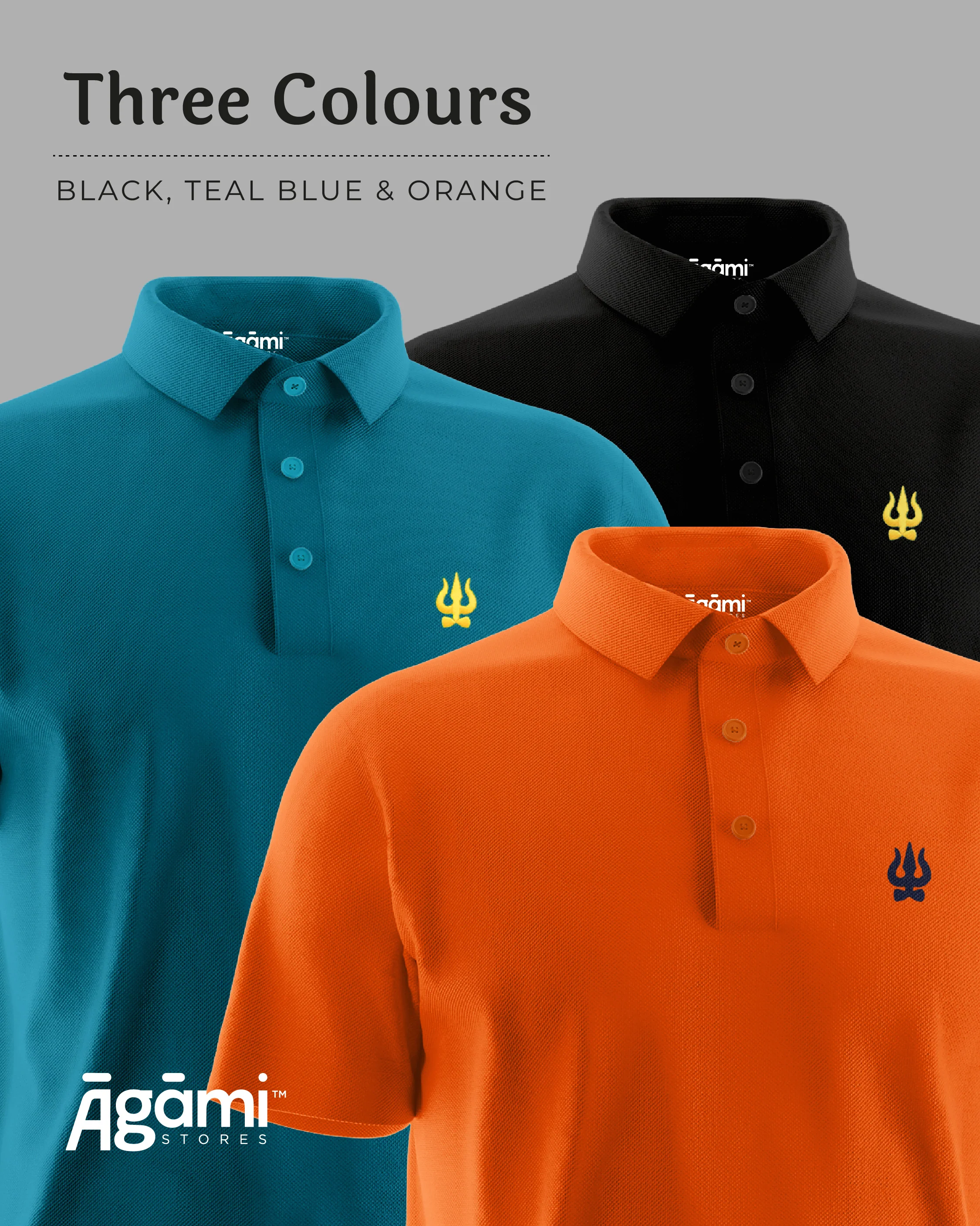 Trishul Polo Neck - Black | Regular Fit - Image 6