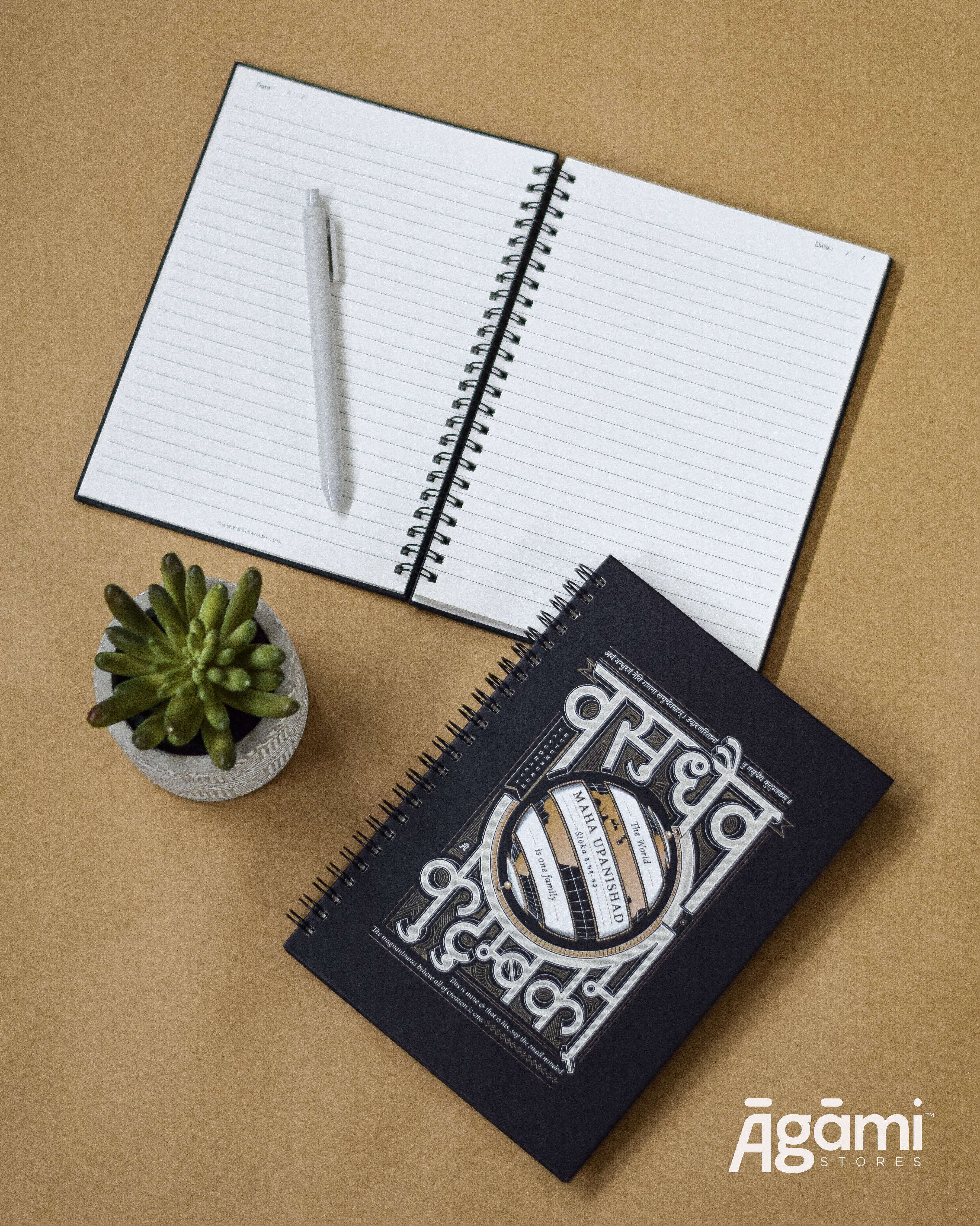 Vasudhaeva Kutumbukum Spiral A5 Notebook - Image 12
